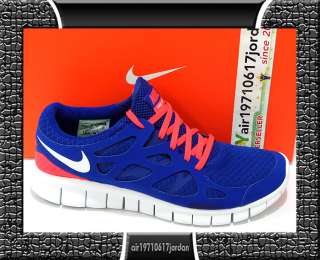 2011 Mens Nike Free Run 2 Royal Blue Red White US 8~12 Running Shoes 