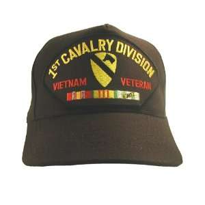   1st Cavalry Division Vietnam Veteran Cap w/ Ribbons 