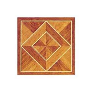   Vinyl Light / Dark Wood Diamond Floor Tile (Set of 30) Size 12 x 12