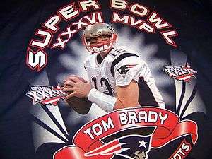 Super Bowl XXXVI 36 MVP Tom Brady Road Jersey NE Patriots Football T 