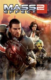 VIDEO GAME POSTER ~ MASS EFFECT 2 xBox  
