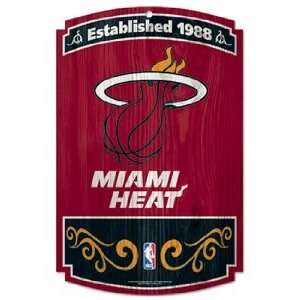  NBA Miami Heat Sign   Wood Style