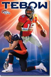 NFL Denver Broncos Tim Tebow 2012 Poster  