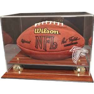 Atlanta Falcons Wood Finished Acrylic Football Display Case   Atlanta 