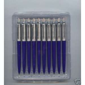    Pack of 10 Parker Jotter Blue Ballpoint Pens
