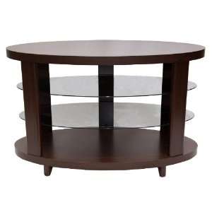  Home Source Industries 4120 Cherry Oval Plasma TV Stand 