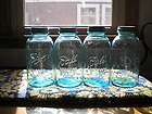 Blue 42oz Ball Perfect Mason centerpiece vase jars HARD TO FIND 