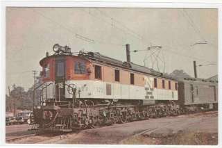 New Haven Railroad Electric Train Danbury CT postcard  