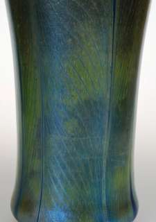 the first experiments with lustre or iridescent glass ware were