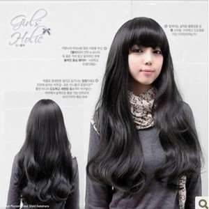  Sweet Long Black Curly Wavy Cosplay Hair Wig Wa72 Beauty