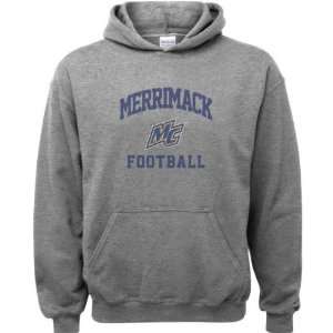 Merrimack Warriors Sport Grey Youth Varsity Washed Football Arch 