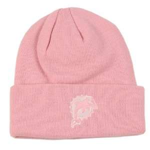  Miami Dolphins Womens Cuffed Knit Hat   Pink