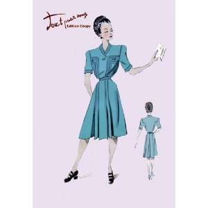  Casual Dress in Turquoise 24X36 Giclee Paper