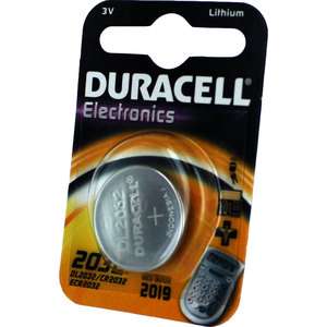 Duracell DL2032 3V Lithium Coin Cell Battery 1 Pk CR2032 ECR2032 