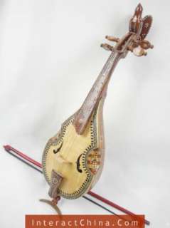 Uyghur Violin Fiddle Xinjiang Khushtar + Wood Box 70cm  