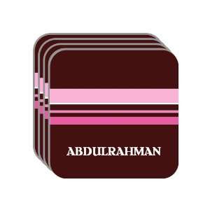  Personal Name Gift   ABDULRAHMAN Set of 4 Mini Mousepad 