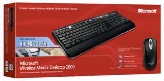  Microsoft Wireless Media Desktop 1000 (Black) Electronics