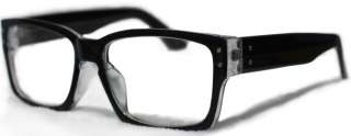 NEW CLEAR LENS BLACK FRAME Simple style Glasses NERD  