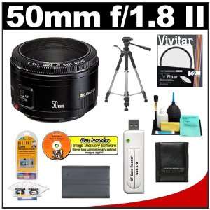  Canon EF 50mm f/1.8 II Lens + UV Filter + BP 511a Battery 