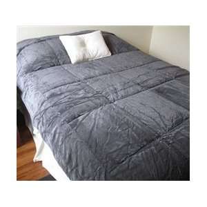  College Plush Comforter   Charcoal   Twin XL