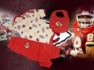 Infant Kansas City Chiefs Outfit Onesie 24 Months Baby  