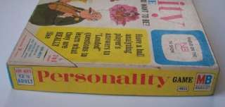   Board Game PERSONALITY by MILTON BRADLEY Based On NBC TV Show  