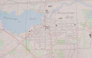 1969 TOPOGRAPHIC MAP WEYAUWEGA WI USGS 124000 SCALE  