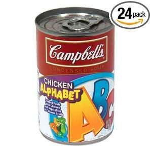 Campbells Red & White Chicken Alphabet Soup, 10.75 Ounce Can (Pack of 