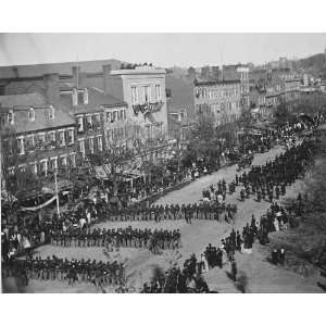 Abraham Lincoln Funeral 1865 Parade 8 1/2 X 11 Photograph Washington D 
