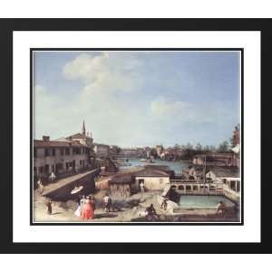 Canaletto 34x28 Framed and Double Matted Dolo on the Brenta
