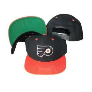 Philadelphia Flyers Black/Orange Two Tone Snapback Adjustable Plastic 