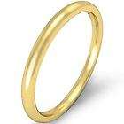 1g 4z Women Wedding Ring Band Solid Dome 2m Gold Yellow 14k