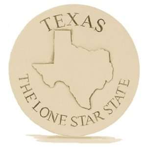 Set of 4 Super Absorbent Stoneware Drink Coasters   Texas  