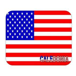    US Flag   Caledonia, Wisconsin (WI) Mouse Pad 