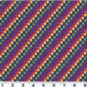  45 Wide Kids Go Green Abstract Squares Purple Fabric By 
