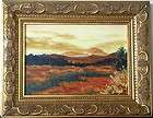 Original Oil Painting MINI framed landscape Teton meadow Wyoming 5x7