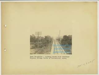 1928 Photo/PERE MARQUETTE RAILROAD Scene/NORTHVILLE, MI  