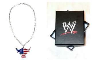The Rock Team Bring It USA Pendant Necklace FREE SHIP with WWE Box 
