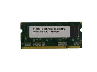 SODIMM 512MB DDR PC2700 512 MB PC 2700 LAPTOP MEMORY