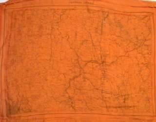 WW11 SILK MAP BURMA CHINDITS SPECIAL FORCES  