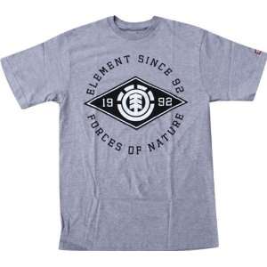  Element Major League T Shirt [Large] Grey Heather Sports 
