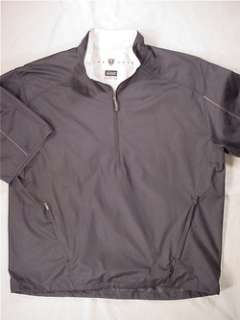 NIKE Clima Fit Short Sleeve Golf Pullover Jacket (Mens Large) Black 
