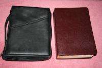   Bible Large Print With Case. Thumb indexed. RED letter edition.  