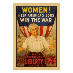    Women Help Americas Sons Win the War , 18x24