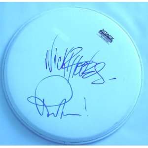 Duran Duran Autographed Signed Drumhead Big Signatures