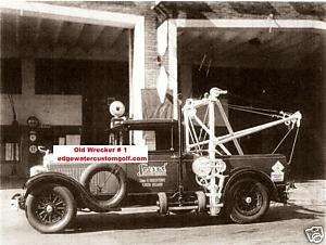 RARE OLD WRECKER TOW TRUCK PICTURE PRINT # 1  