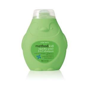 Method Home Care Squeaky Green Kids 3 in 1 Shampoo Crisp Apple 10 fl 