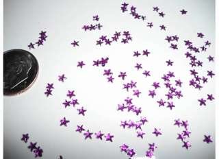 D00116 200 Purple Acrylic Star Rhinestones ss12 (3mm)  