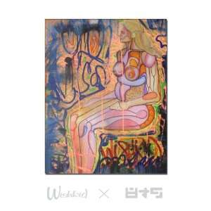 WishKid x 8&9 Acrylic Mixed Media on Canvas Painting Large In All Her 