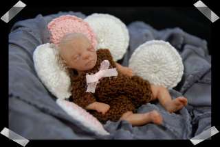 OOAK Sculpture TINY 4 inch baby WOW MustC NO MOLDS handsculpted by 